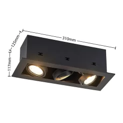Taneja 3 Ingebouwd Spot Black - Arcchio - Koop Online 10 Taneja 3 Ingebouwd Spot Black - Arcchio - Koop Online -Verlichting Opslag 42519117081584