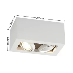 Giyan 2 Downlight Bevestigingsspot White - Arcchio - Koop Online -Verlichting Opslag 42519117084554