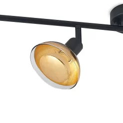 Erin 4 Plafondlamp Black/Gold - Lindby - Koop Online -Verlichting Opslag 42519117085235