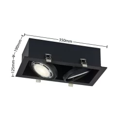 Yasna 2 Ingebouwd Spot Black - Arcchio - Koop Online -Verlichting Opslag 42519117085544