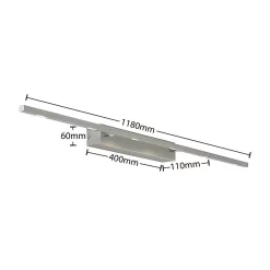 Alexis Wandlamp L118 Nickel/Chrome - Lucande - Koop Online -Verlichting Opslag 42519117086776