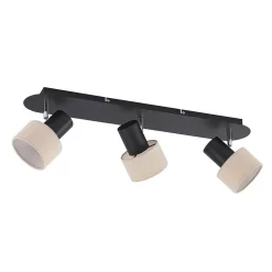 Heribert 3 Plafondlamp Black/Beige - Lindby - Koop Online