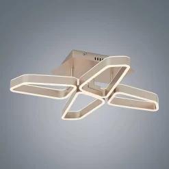 Quinn 4 Plafondlamp Nickel - Lucande - Koop Online -Verlichting Opslag 42519117110356