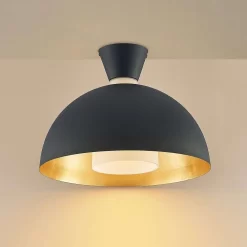 Onavi Plafondlamp Black/Gold - Lindby - Koop Online -Verlichting Opslag 42519117112715