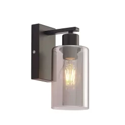 Emavi Wandlamp Black/Smoke - Lindby - Koop Online