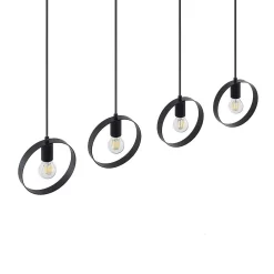 Shaima 4 Hanglamp Black - Lindby - Koop Online