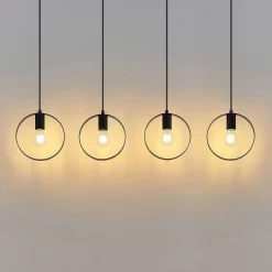 Shaima 4 Hanglamp Black - Lindby - Koop Online -Verlichting Opslag 4251911712988 4