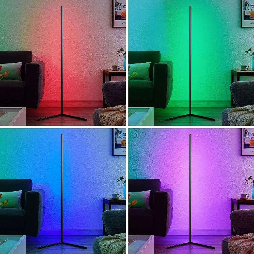 Jemma RGB Floor Lamp Black - Lindby - Koop Online 5 Jemma RGB Floor Lamp Black - Lindby - Koop Online - Afbeelding 3