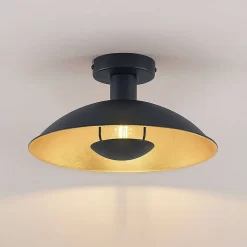 Narisara Plafondlamp Ø30 Black/Gold - Lindby - Koop Online -Verlichting Opslag 42519117135275