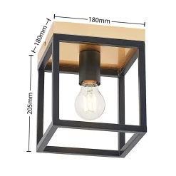 Miravi Plafondlamp Gold/Black - Lindby - Koop Online -Verlichting Opslag 42519117139473