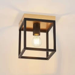 Miravi Plafondlamp Gold/Black - Lindby - Koop Online -Verlichting Opslag 42519117139474