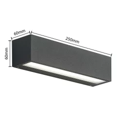 Lengo Down Buiten Wandlamp L25 Graphite - Arcchio - Koop Online -Verlichting Opslag 42519117140743