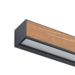 Lengo Buiten Wandlamp L25 Wood - Lucande - Koop Online -Verlichting Opslag 42519117198263