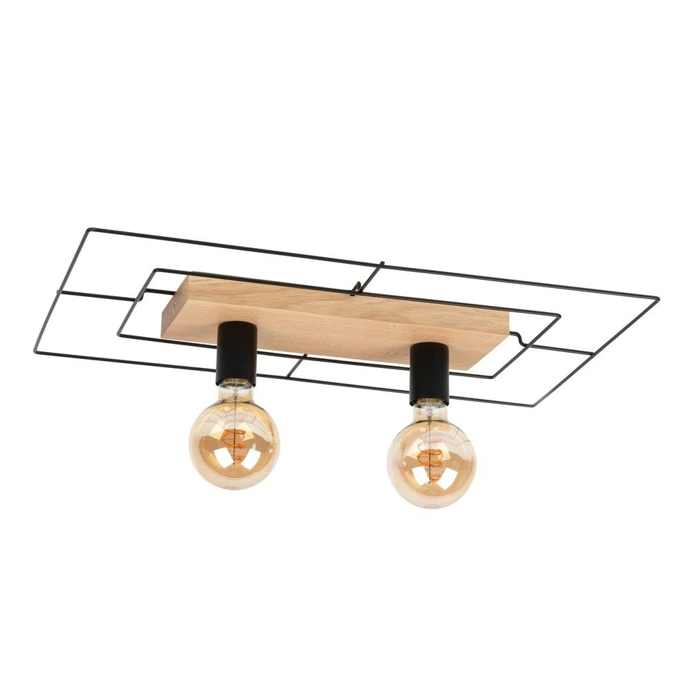 Bridge 2 Plafondlamp Black/Wood - Envostar - Koop Online 3 Bridge 2 Plafondlamp Black/Wood - Envostar - Koop Online