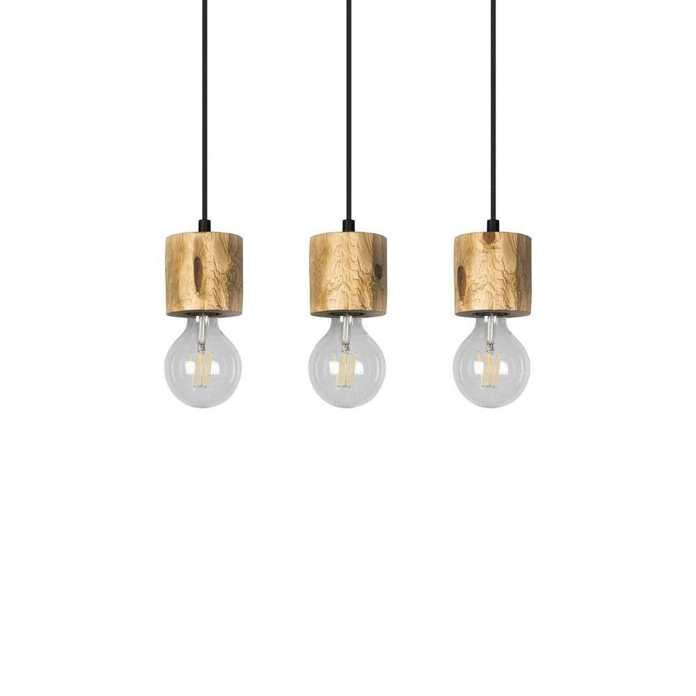 Terra 3 Hanglamp Light Wood - Envostar - Koop Online 3 Terra 3 Hanglamp Light Wood - Envostar - Koop Online