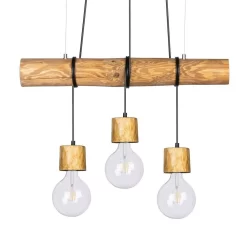 Terra 3 Hanglamp Light Wood/Wood - Envostar - Koop Online -Verlichting Opslag 42519117236564