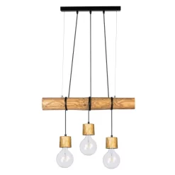 Terra 3 Hanglamp Light Wood/Wood - Envostar - Koop Online -Verlichting Opslag 42519117236565