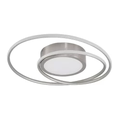 Bovia LED Plafondlamp Dim. 2700-6000K Nickel - Lindby - Koop Online
