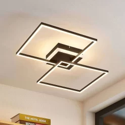 Edani LED Plafondlamp Dim. RGB Black - Lindby - Koop Online -Verlichting Opslag 42519117266404