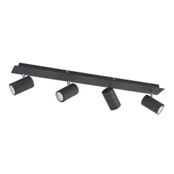 Joffrey 4 Plafondlamp L80 Black - Lindby - Koop Online