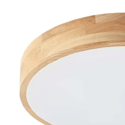 Tanju Plafondlamp Ø50 Wood/White - Lindby - Koop Online -Verlichting Opslag 42519117290546