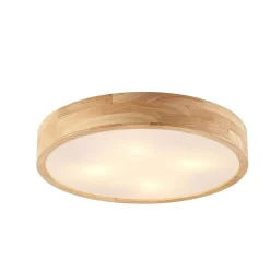 Tanju Plafondlamp Ø50 Wood/White - Lindby - Koop Online