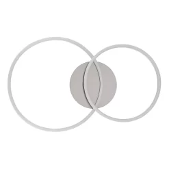 Lucardis 2 LED Plafondlamp Silver - Lucande - Koop Online