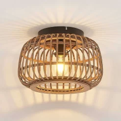 Bominio Plafondlamp Ø33 Wood - Lindby - Koop Online -Verlichting Opslag 42519117313475