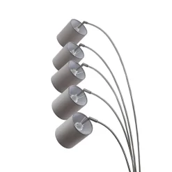 Abiram Vloerlamp Nickel/Taupe - Lindby - Koop Online -Verlichting Opslag 42519117327575