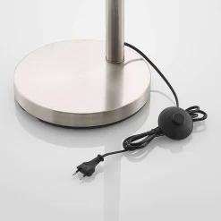 Abiram Vloerlamp Nickel/Taupe - Lindby - Koop Online -Verlichting Opslag 42519117327577