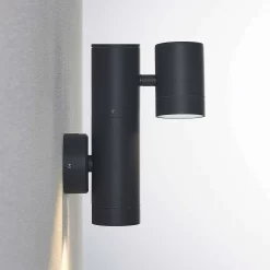 Maloney 2 Buiten Wandlamp Dark Grey - Lucande - Koop Online -Verlichting Opslag 42519117364036
