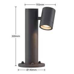 Maloney Tuinlamp H30 Dark Grey - Lucande - Koop Online -Verlichting Opslag 42519117364964