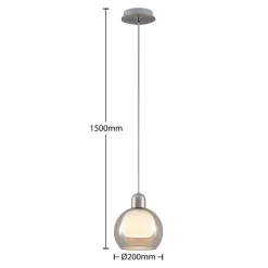 Kaiya Hanglamp Nickel - Lucande - Koop Online -Verlichting Opslag 4251911738193 4