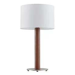 Lakira Taffellamp M White/Wood - Lucande - Koop Online