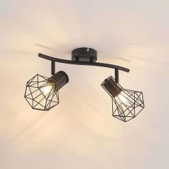 Skandero 2 Plafondlamp Black - Lindby - Koop Online -Verlichting Opslag 42519117434495
