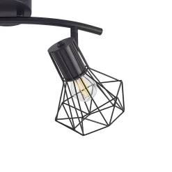 Skandero 2 Plafondlamp Black - Lindby - Koop Online -Verlichting Opslag 42519117434497