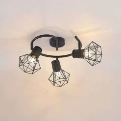 Skandero 3 Plafondlamp Black - Lindby - Koop Online -Verlichting Opslag 42519117434565