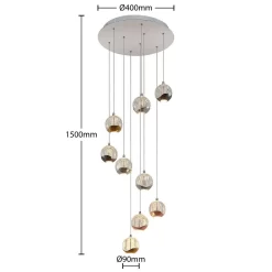 Meriton 9 Cluster Hanglamp - Lucande - Koop Online -Verlichting Opslag 42519117438523