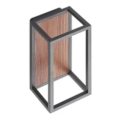 Rafail LED Buiten Wandlamp Dark Grey/Dark Wood - Lucande - Koop Online