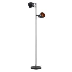 Fintja 2 Vloerlamp Black/Gold - Lindby - Koop Online
