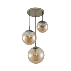 Teeja 3 Cluster Hanglamp Amber - Lindby - Koop Online -Verlichting Opslag 4251911746051 2