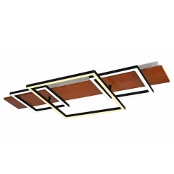 Chariska LED Plafondlamp Ø95 Wood/Black - Lucande - Koop Online -Verlichting Opslag 4251911747485 4