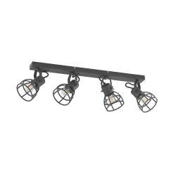 Flintos 4 Plafondlamp Black - Lindby - Koop Online
