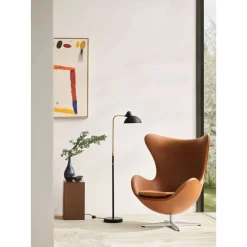 Kaiser Idell 6580-F Vloerlamp Black/Brass - Fritz Hansen - Koop Online -Verlichting Opslag 5702370000912fhkaiseridell6580 fmattblackbrass3