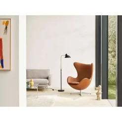 Kaiser Idell 6580-F Vloerlamp Black/Brass - Fritz Hansen - Koop Online -Verlichting Opslag 5702370000912fhkaiseridell6580 fmattblackbrass6