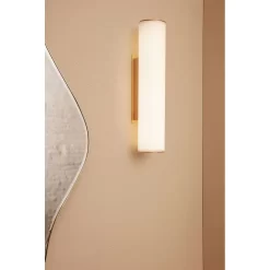 Vuelta Wandlamp 40 White/Brass - Ferm LIVING - Koop Online -Verlichting Opslag 5704723267423fermliving vueltawalllamp 40 whitebrass pack4