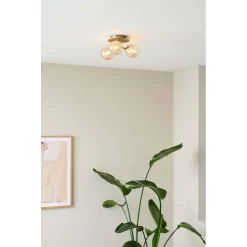 Atom Trio Plafondlamp Antique Brass - Halo Design - Koop Online -Verlichting Opslag 57056397401783