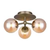 Atom Trio Plafondlamp Antique Brass - Halo Design - Koop Online -Verlichting Opslag 5705639740178740178 atom trio amber packshot1