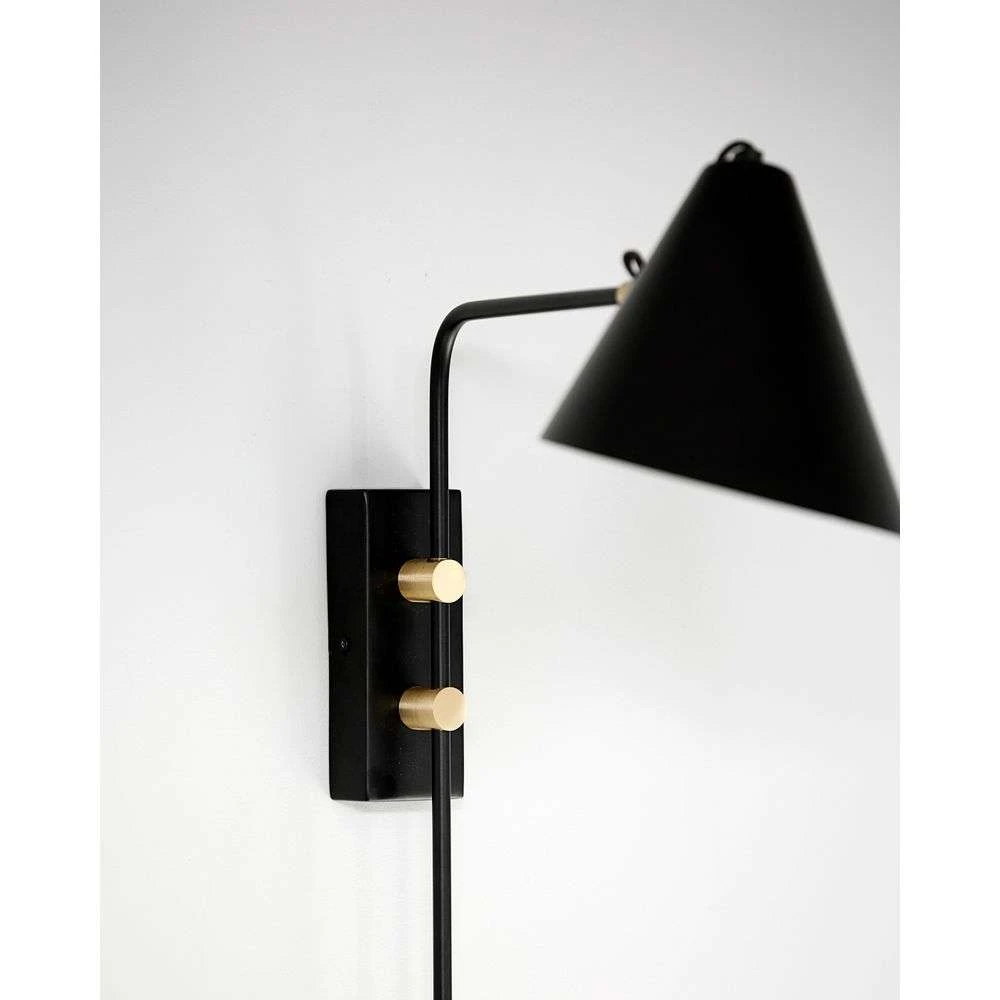 Club Wandlamp 22cm Zwart - House Doctor - Koop Online 4 Club Wandlamp 22cm Zwart - House Doctor - Koop Online - Afbeelding 2