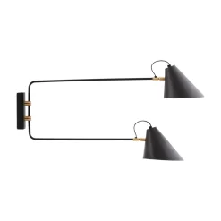 Club Double Wandlamp 81cm Zwart - House Doctor - Koop Online